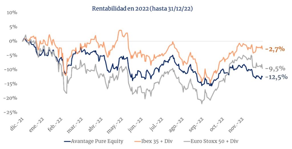 Rentabilidad Avantage Pure Equity 2022